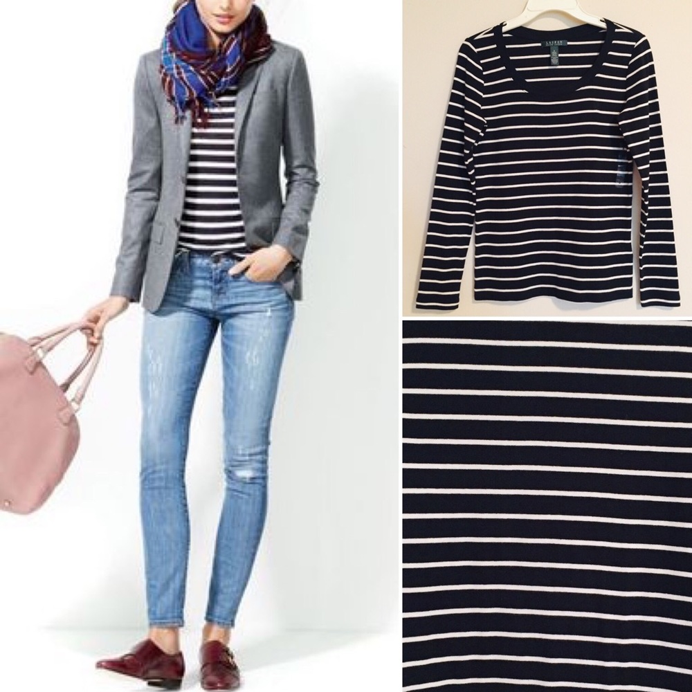 Lauren Ralph Lauren striped long sleeve Top